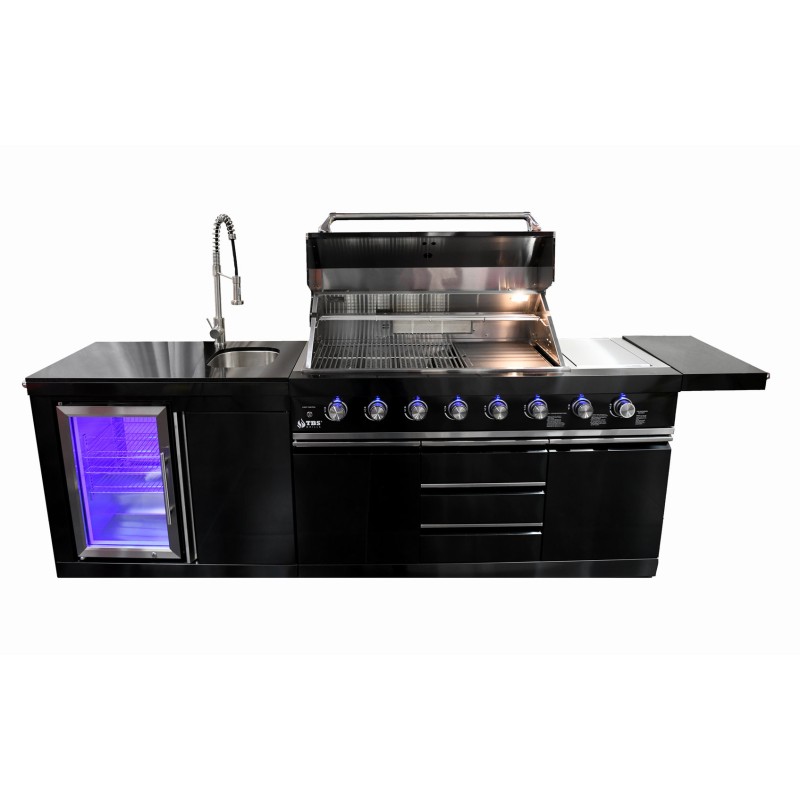 cocina de acero inoxidable