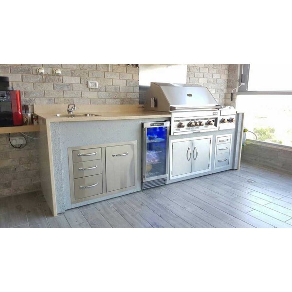 Cajonera triple + cajón botella gas o cubo basura