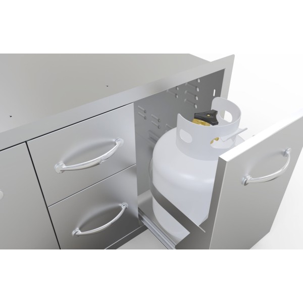 cajón para botellas de butano
