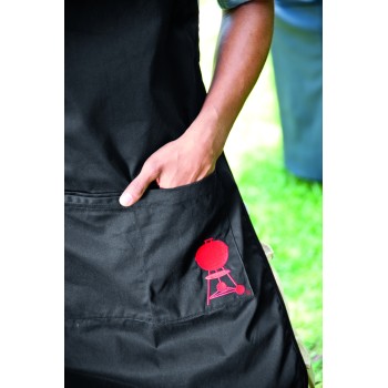 Delantal ajustable negro Weber Original 2