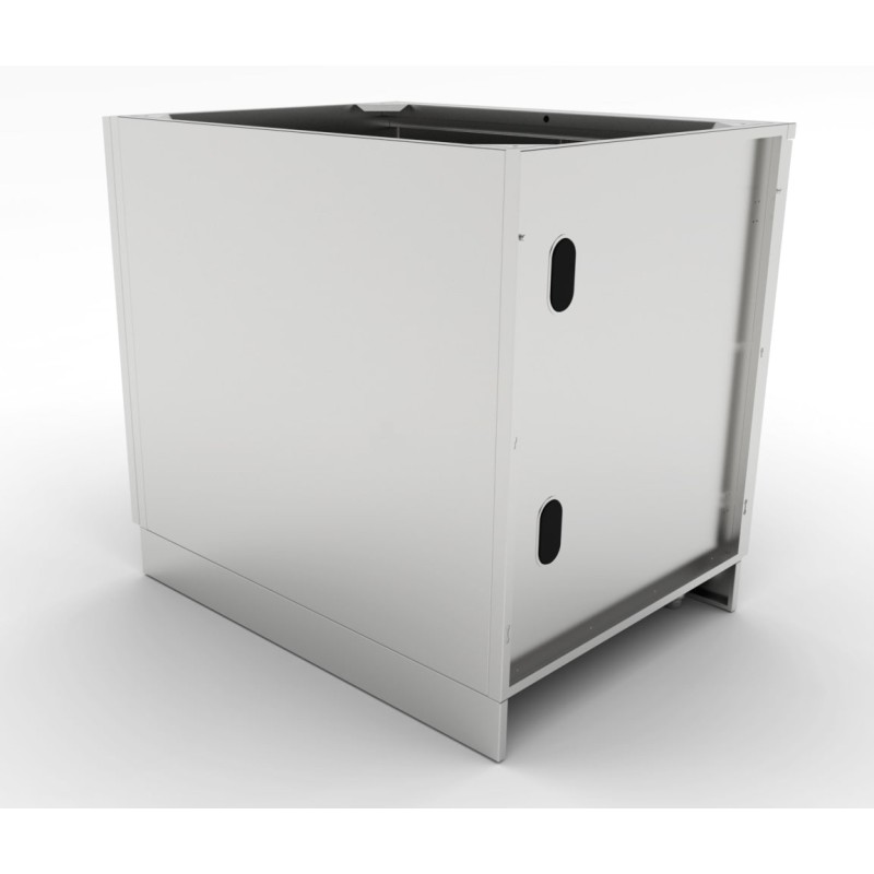 Módulo Inox. con 2 Puertas 91 cm.