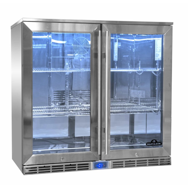 nevera de exterior con iluminación de bajo consumo