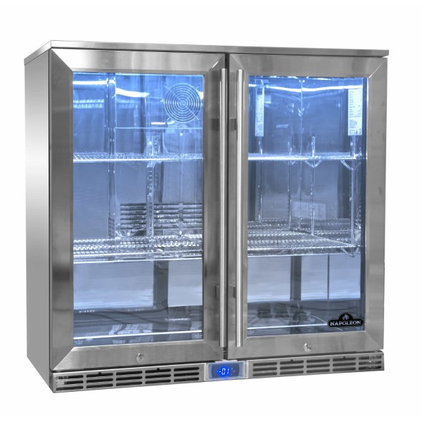 nevera de exterior con iluminación de bajo consumo