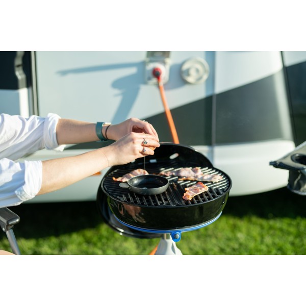 conectar gas de caravana a la barbacoa