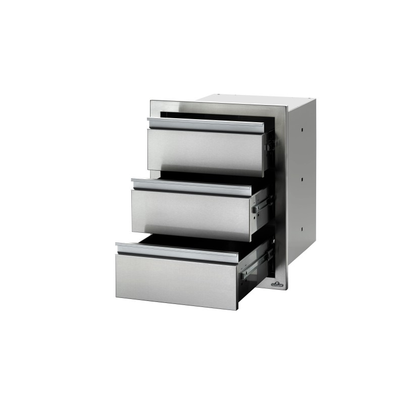 Cajonero Triple Acero Inoxidable Napoleon