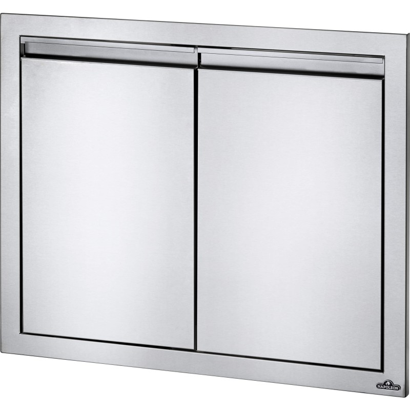 Puerta doble de acero inoxidable