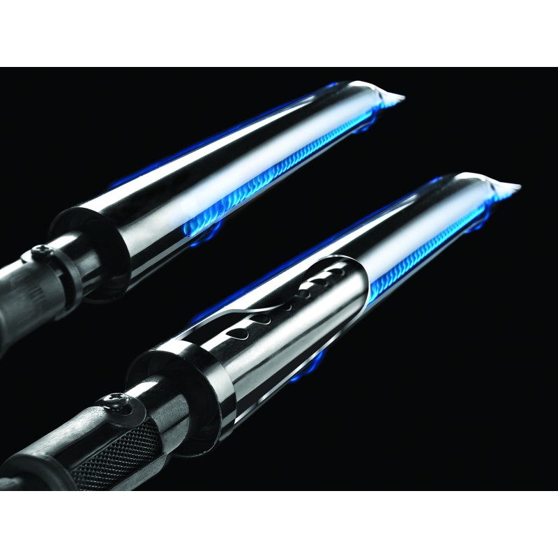 quemador dual de acero inoxidable