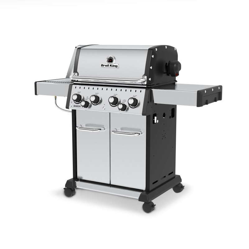 barbacoa de gas broil king con quemador lateral infrarrojo
