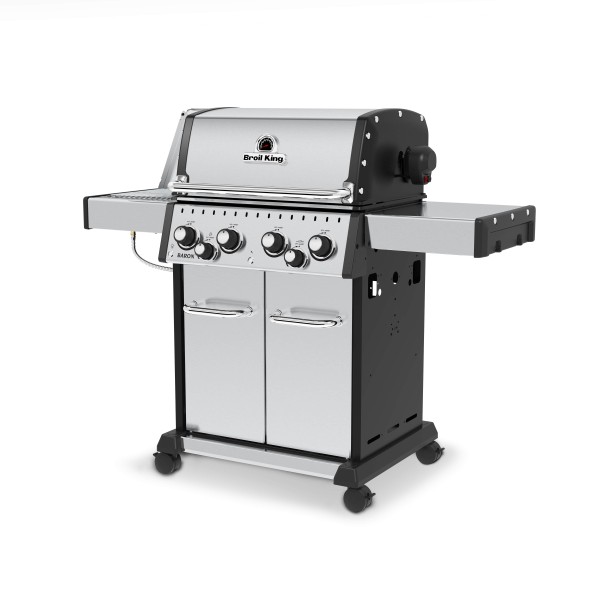 barbacoa de gas broil king con quemador lateral infrarrojo