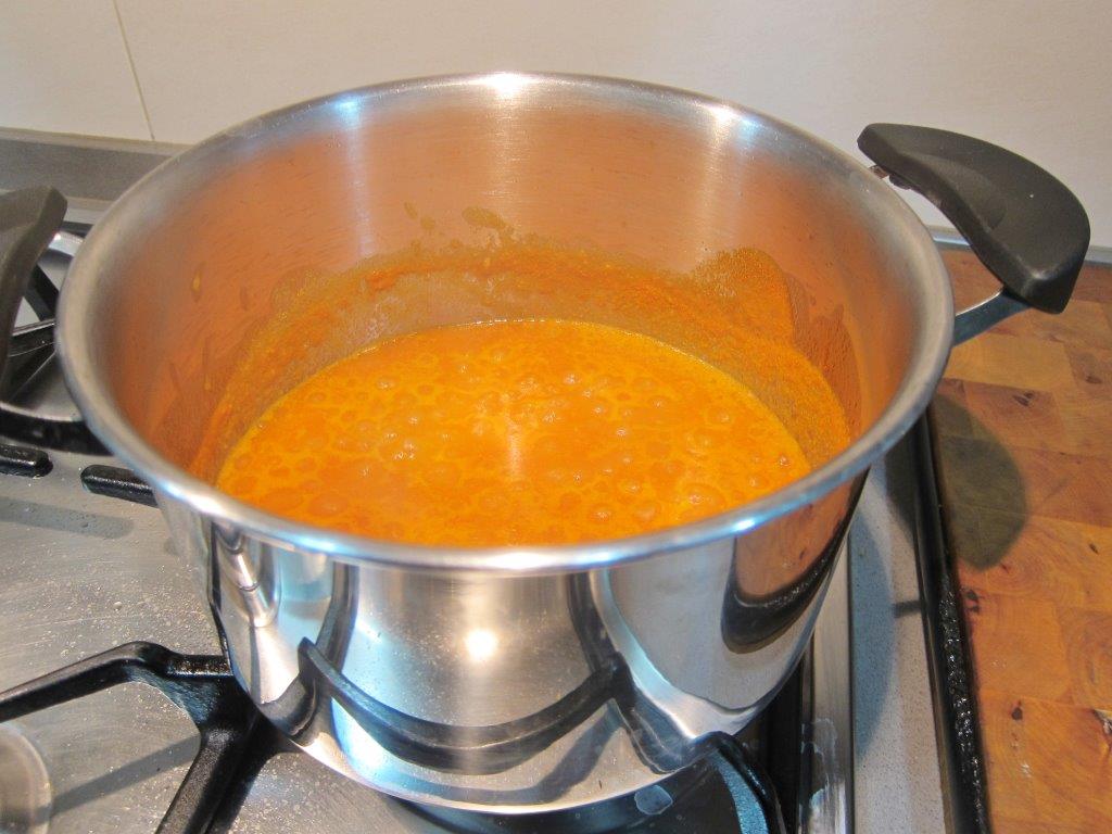 salsa tomate cocción